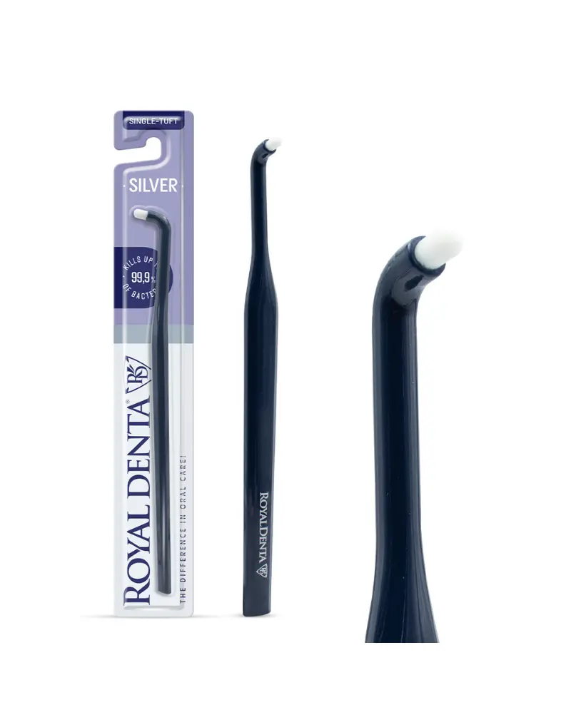 Hambahari Royal Denta Soft Silver Single-Tuft, tumesinine