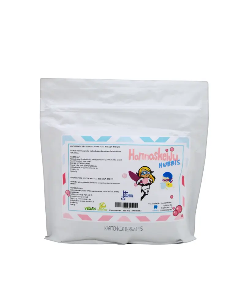 Ksülitoolipastillid Hammaskeiju Hubbis 400 g