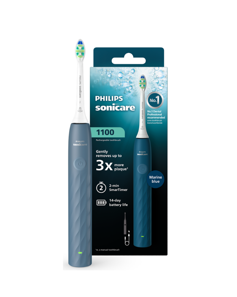 Philips Sonicare 1100 (HX3901/03) hambahari, Marine Blue